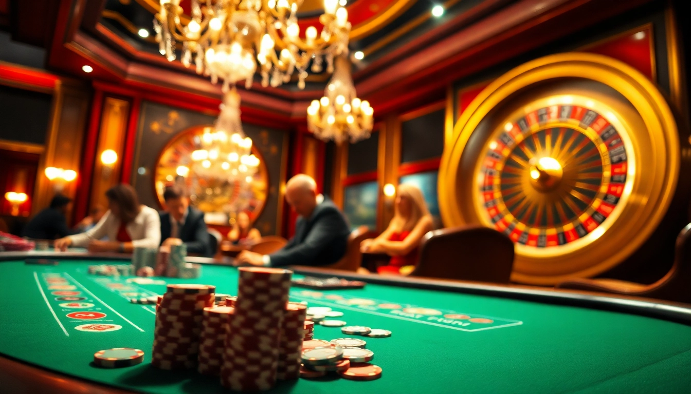Experience the thrill of high-stakes poker at https://tx88.green/, with vibrant chips and cards on display.