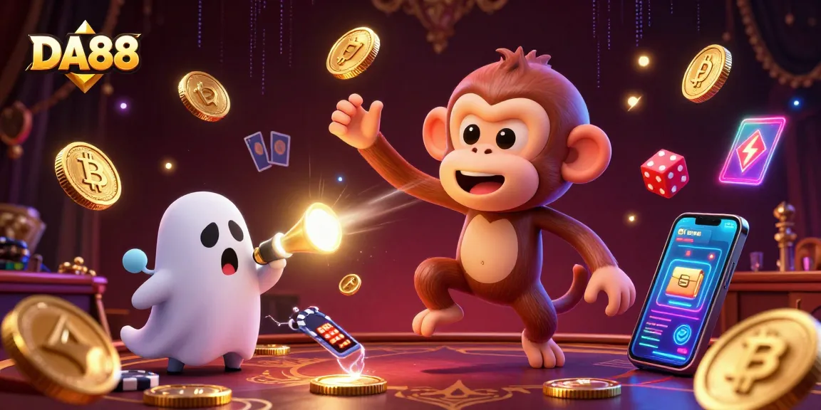 Engage with DA88's mysterious world while a ghost-hunter puppy tracks a mischievous juggling monkey.