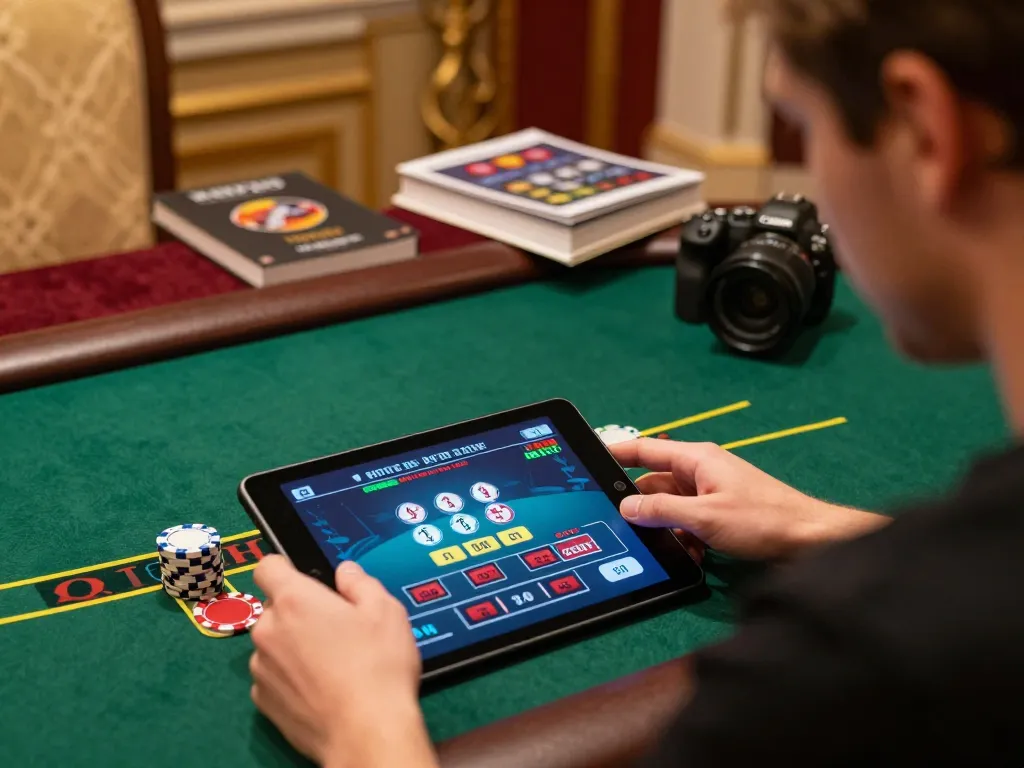 Player engrossed in SC88 online blackjack game, showcasing immersive gaming experience