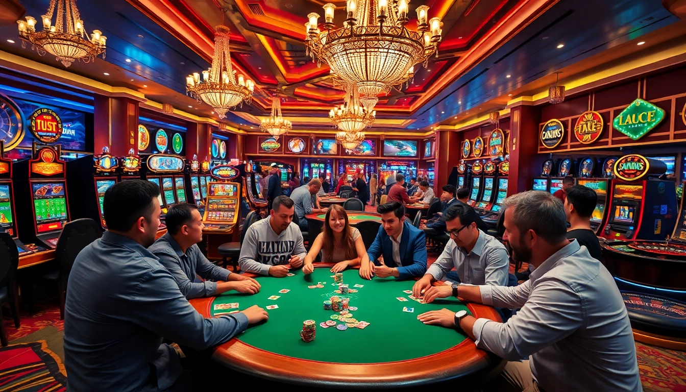 Experience high-stakes gaming excitement at Okking's luxurious casino atmosphere.