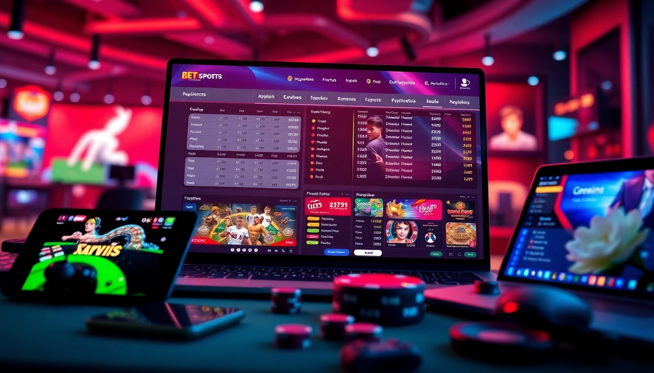 Experience top-tier online betting at https://nhacaiuytin.us.com/ with a sleek interface highlighting betting options.