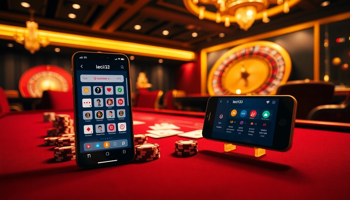 Experience the excitement of leci123 with a luxurious casino table and vibrant poker action.