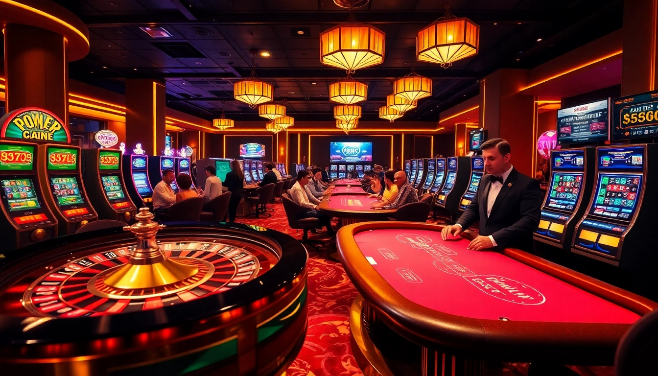 Experience excitement at the casino with juragan77 as players engage in vibrant gaming action.
