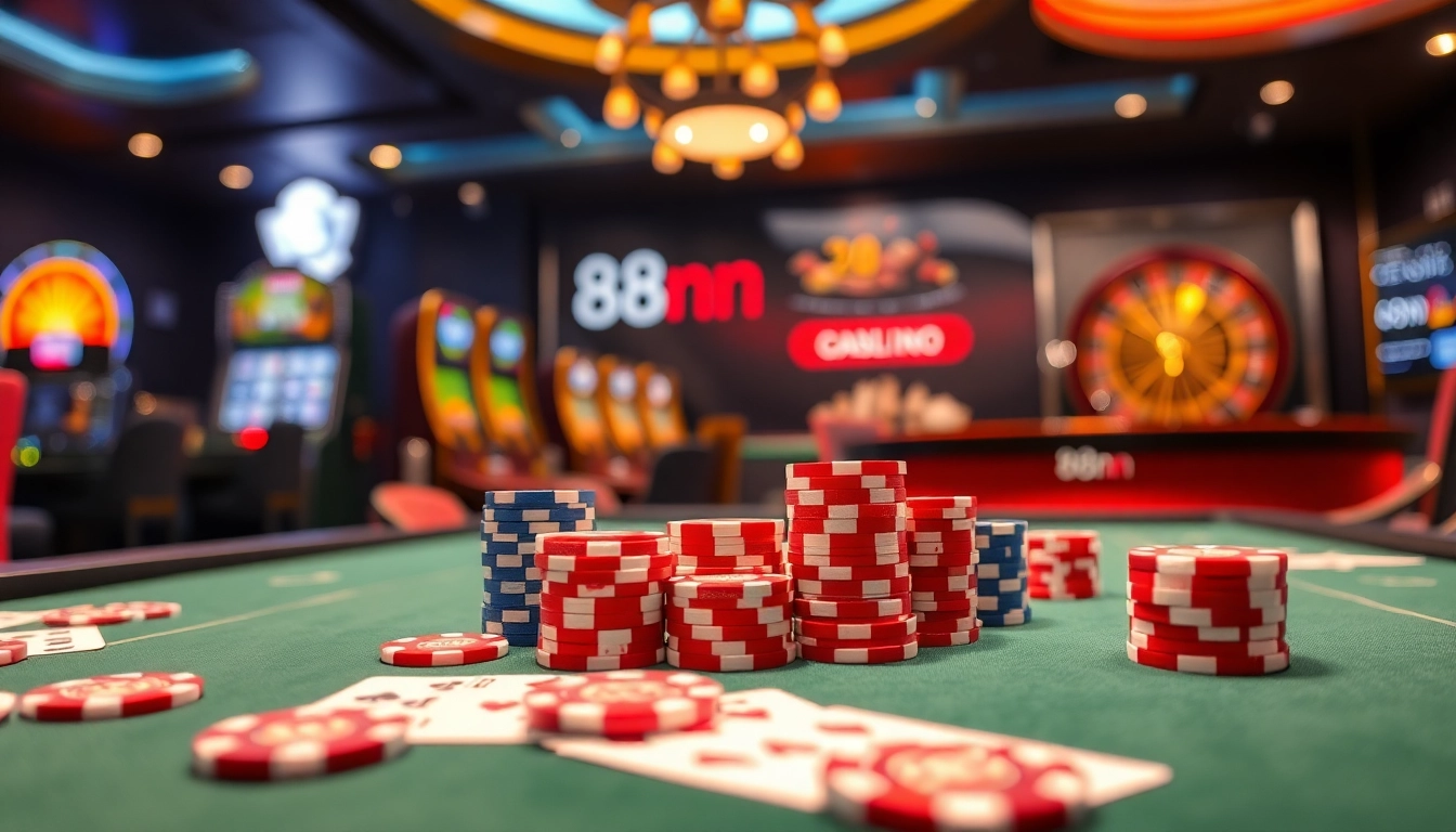 Experience the thrill of high-stakes gambling at 88nn's luxurious online casino.