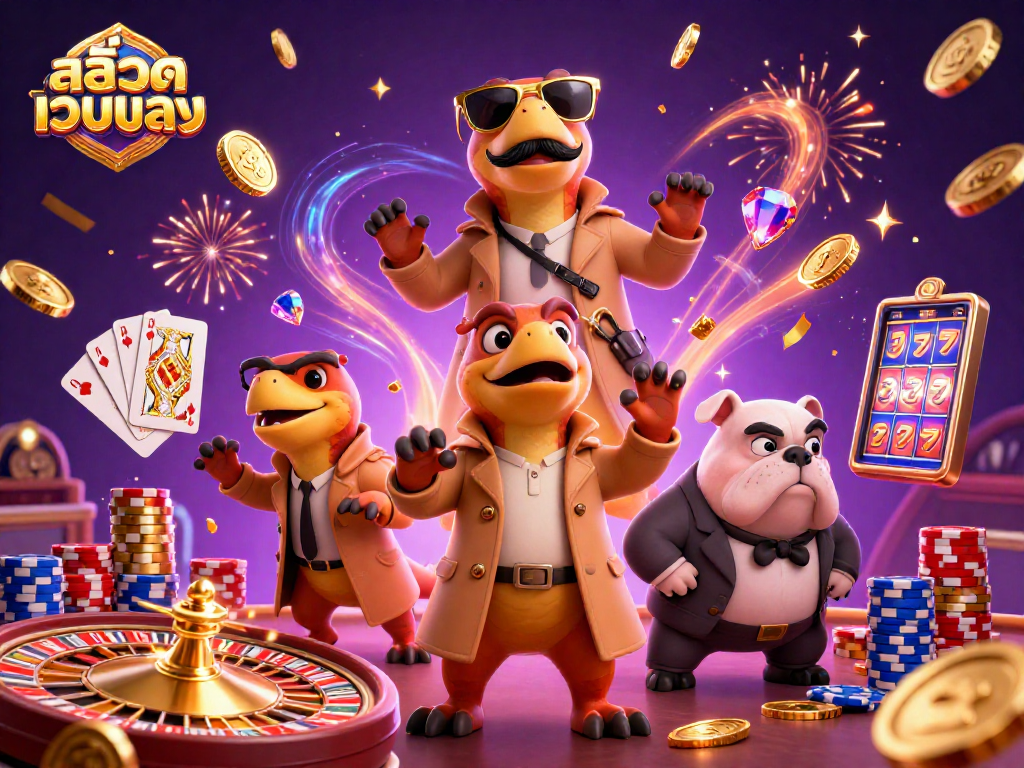 Experience the excitement of สล็อตเว็บตรง with charming raptors at a VIP casino.