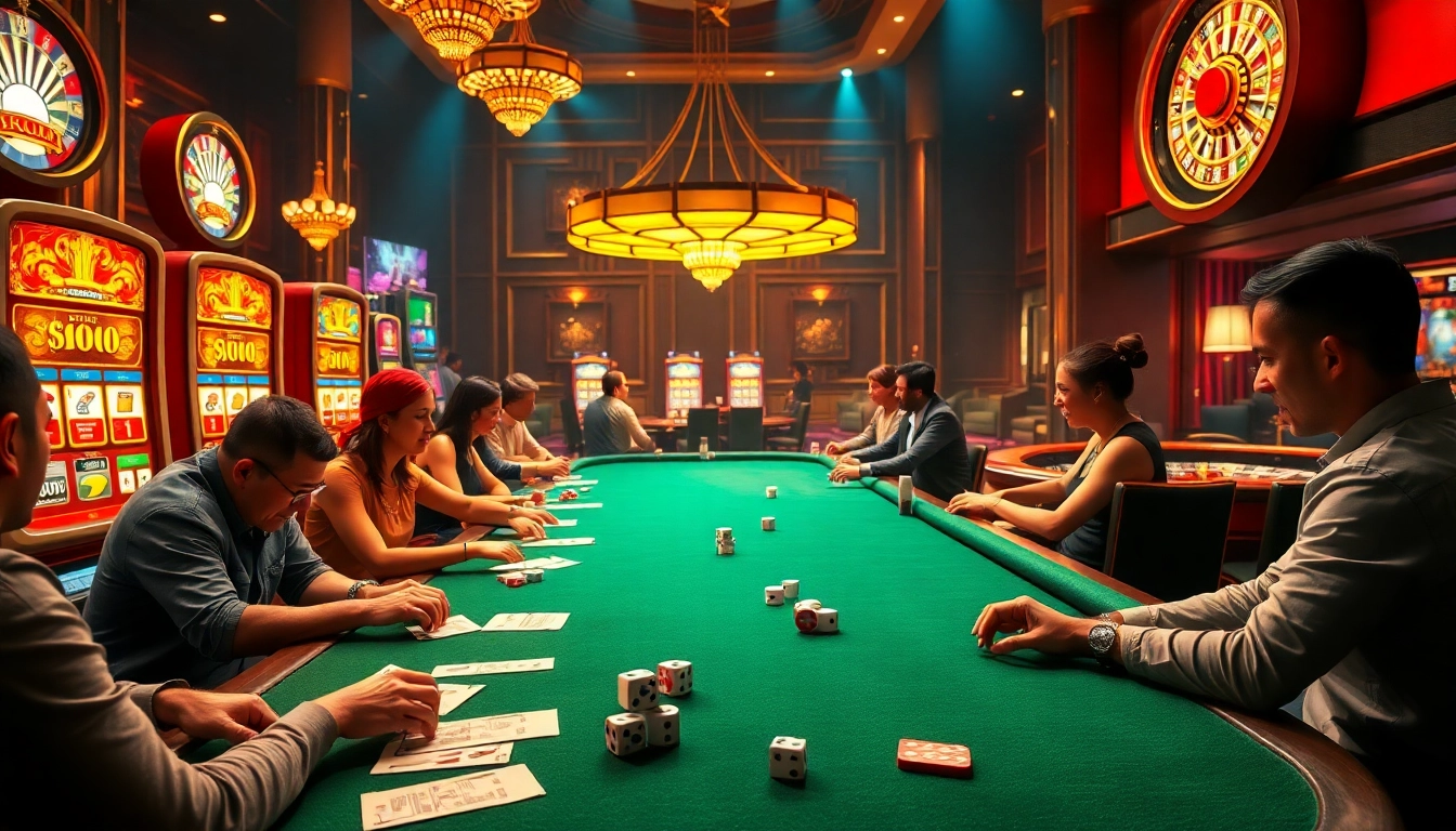 Experience thrilling gameplay at l444.art with professional dealers and vibrant gaming action.