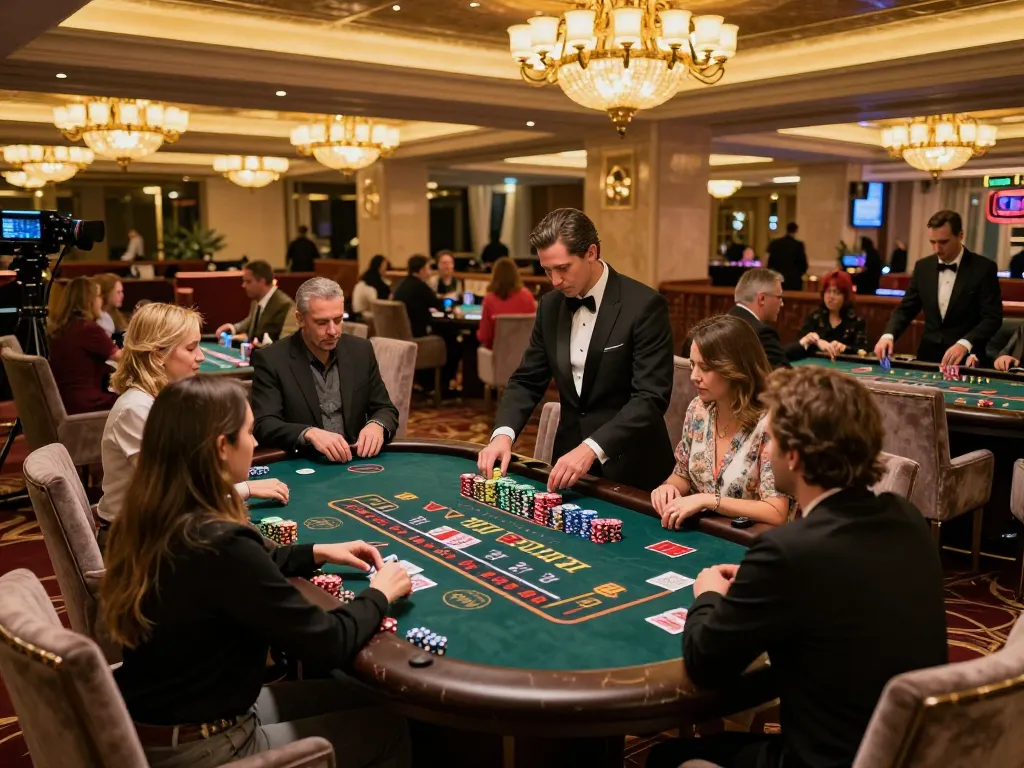 Experience high-stakes gameplay at O8's upscale casino, where excitement meets luxury.