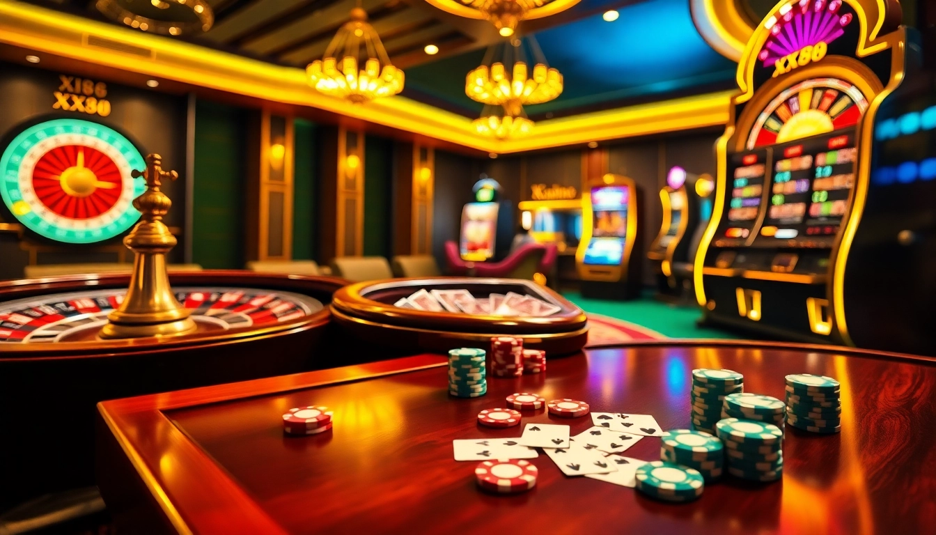 Experience thrilling gameplay at XX88 with vibrant casino tables and engaging action.