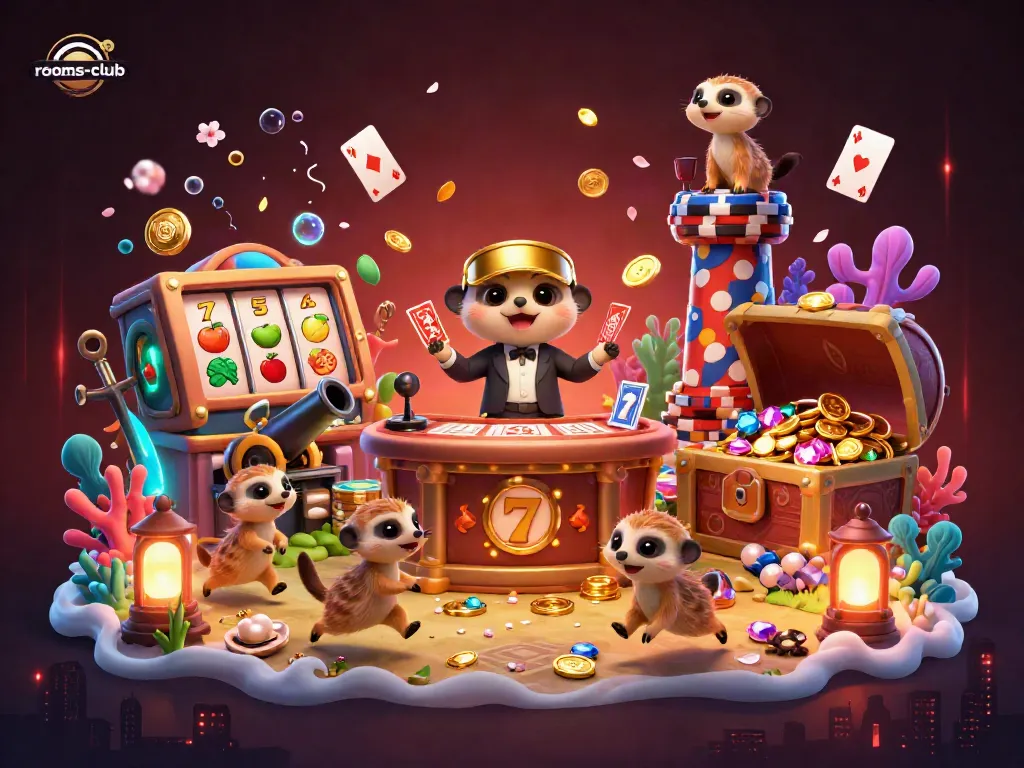 Memeriahkan suasana kasino online dengan karakter meerkat di rooms-club yang penuh strategi dan keberuntungan.
