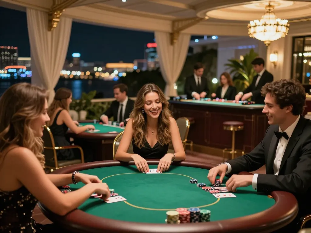 สัมผัสกับการดูหนังออนไลน์ฟรีผ่านเกมโป๊กเกอร์ที่มีส่วนร่วมในบรรยากาศคาสิโนระดับหรู