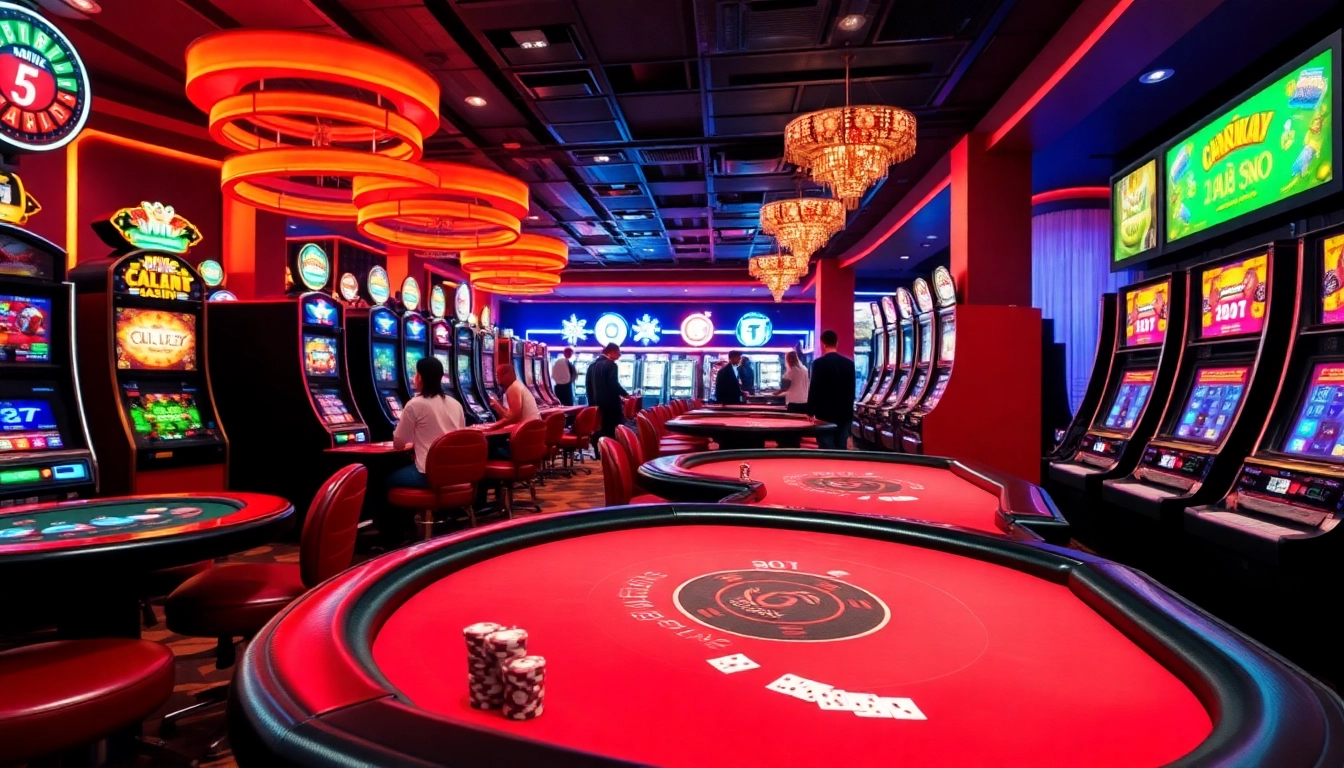 Experience excitement in online gambling Malaysia with vibrant casino gaming setup and bright lights.