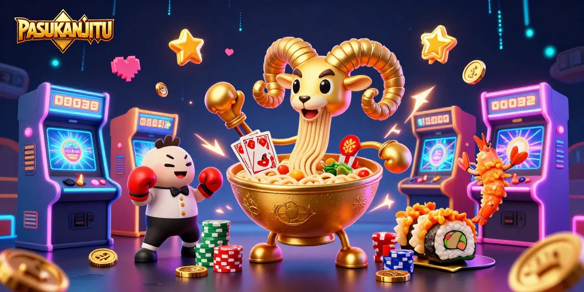 PASUKANJITU showcases vibrant characters and casino elements in an exciting gaming atmosphere.