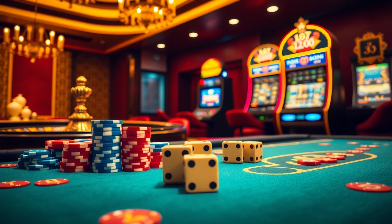 Experience the thrill of ph365 casino with vibrant poker chips and roulette excitement.