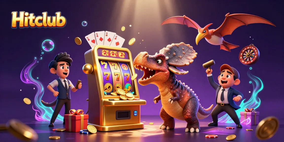 Hitclub rewards players with jackpots in a vibrant 3D casino scene, showcasing dynamic action and excitement.