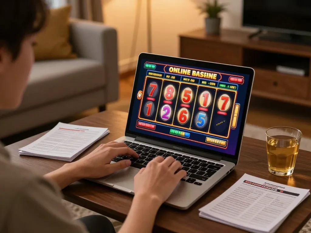 Experience excitement at a malaysia online casino by playing a thrilling slot game on a laptop
