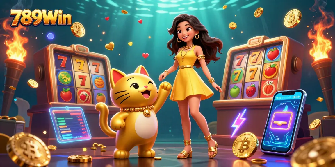 Experience thrilling slots and jackpots at 789Win with vibrant visuals and game interactions.