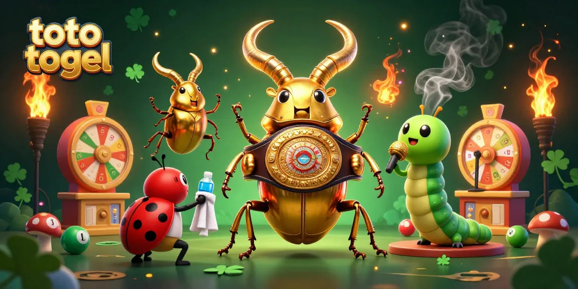Engage in exciting toto togel action with a dynamic illustration featuring colorful lottery elements.