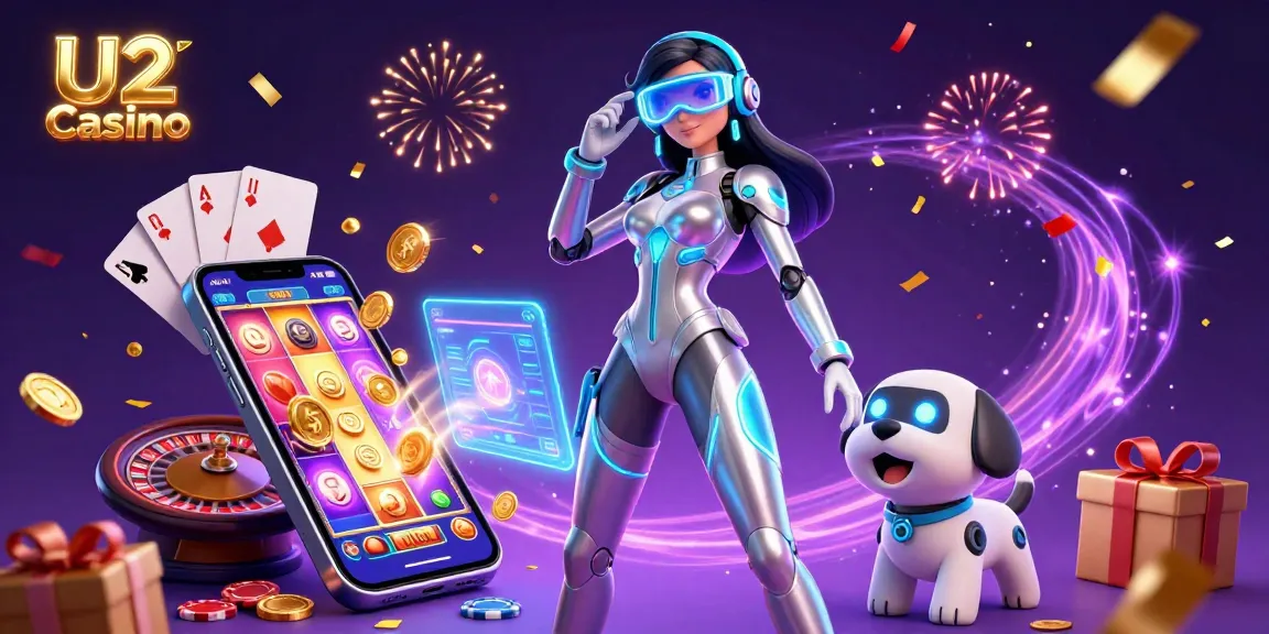 Spin slots at U2 Casino with vibrant visuals and engaging gaming elements.