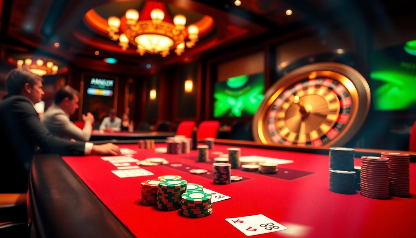 Experience thrilling poker action at Co88, with colorful chips and vibrant casino atmosphere.