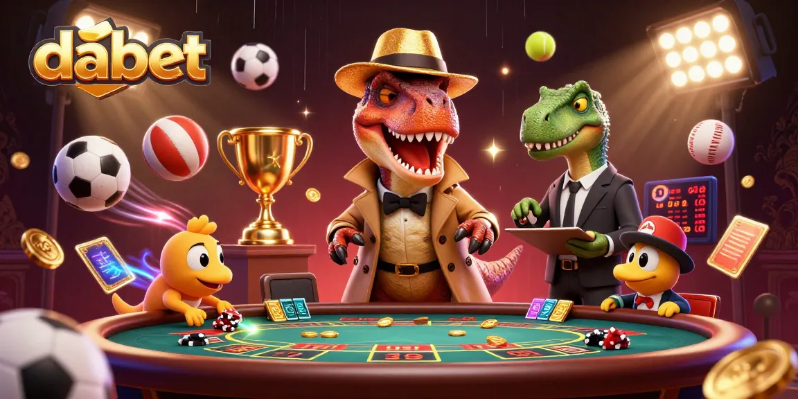 dabet brings excitement with a velociraptor card counter at a dynamic blackjack table.