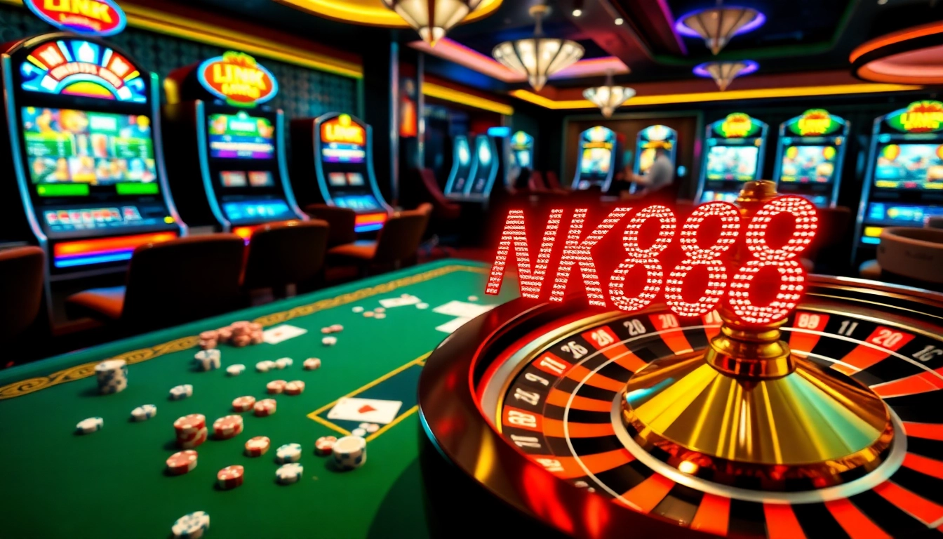 Experience the thrills of casino betting with Link NK88 in a vibrant gaming atmosphere.
