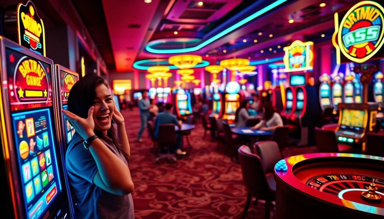 Betrupi Giriş'te, canlı casino oyun alanındaki neşeli oyuncu.