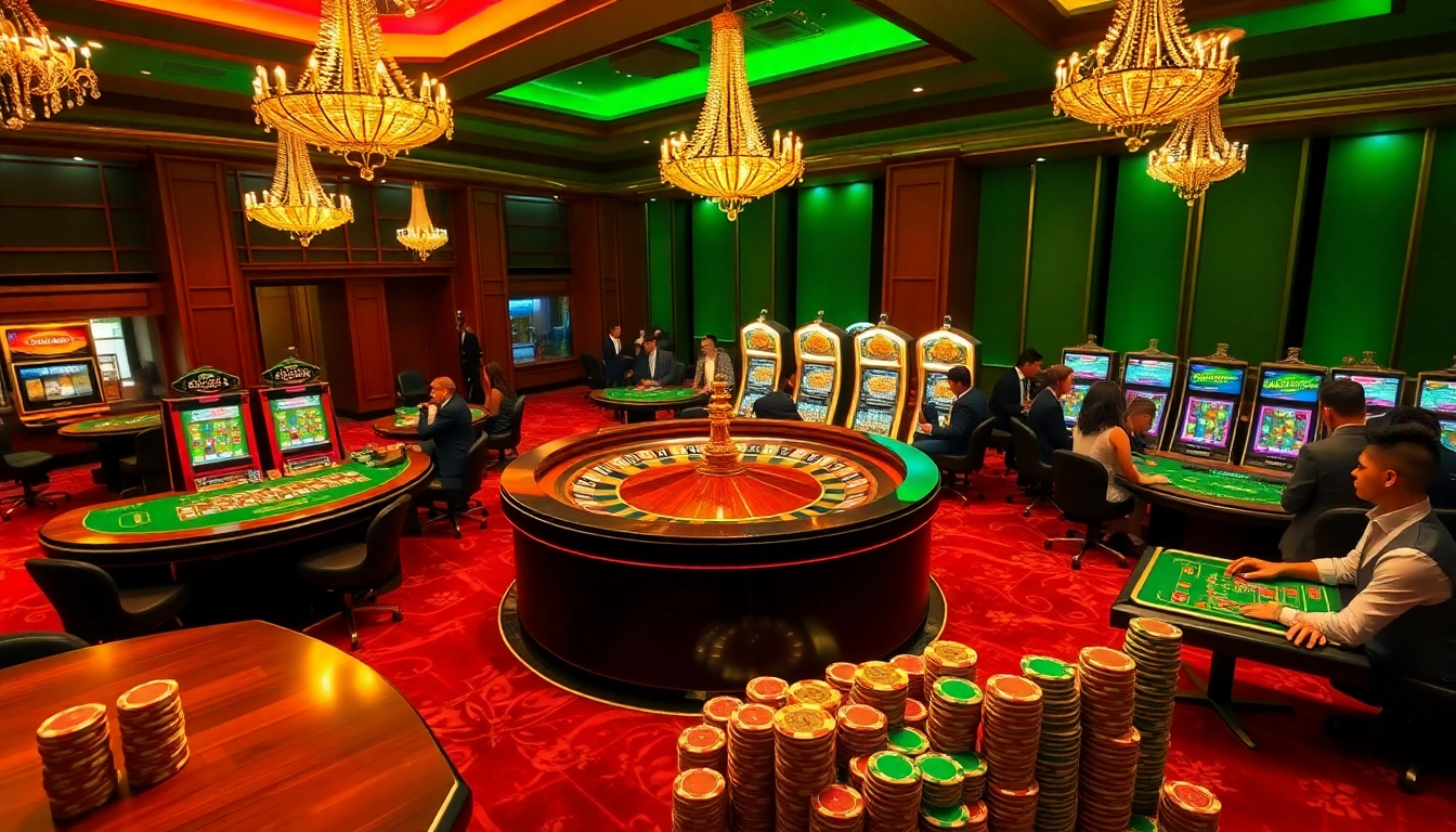 Rasakan sensasi Datukwin saat para penjudi merancang strategi di kasino yang semarak dengan roulette dan slot.