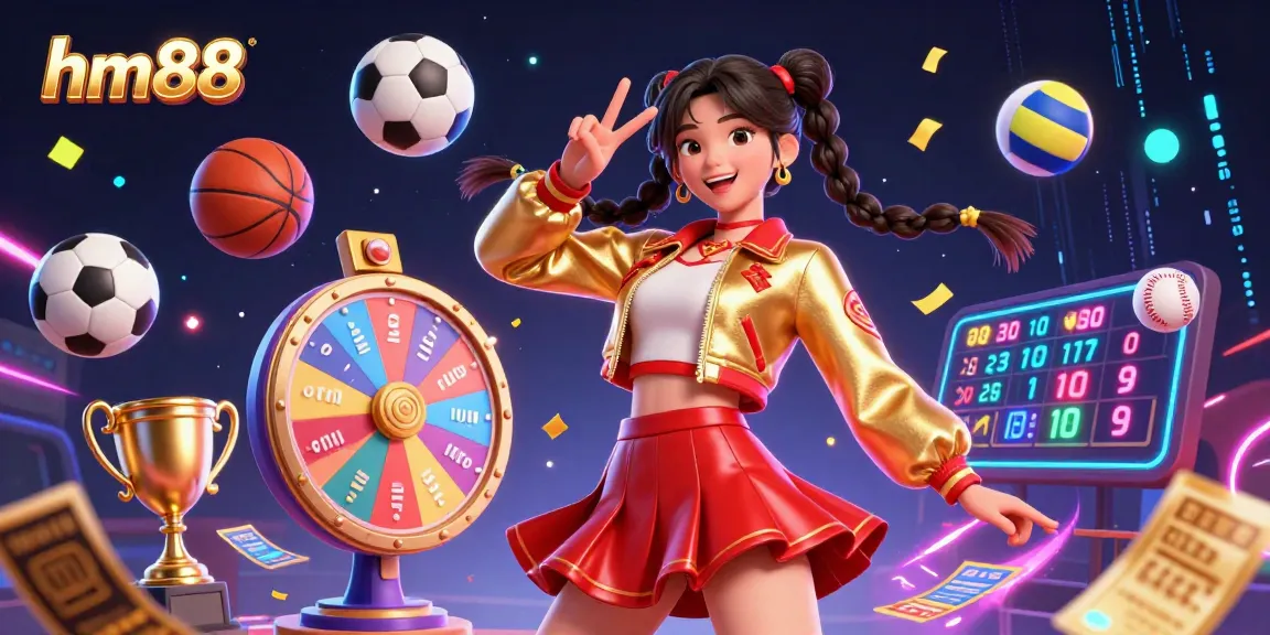 Engage with exciting gambling action at hm88 with vibrant characters and lively casino elements.