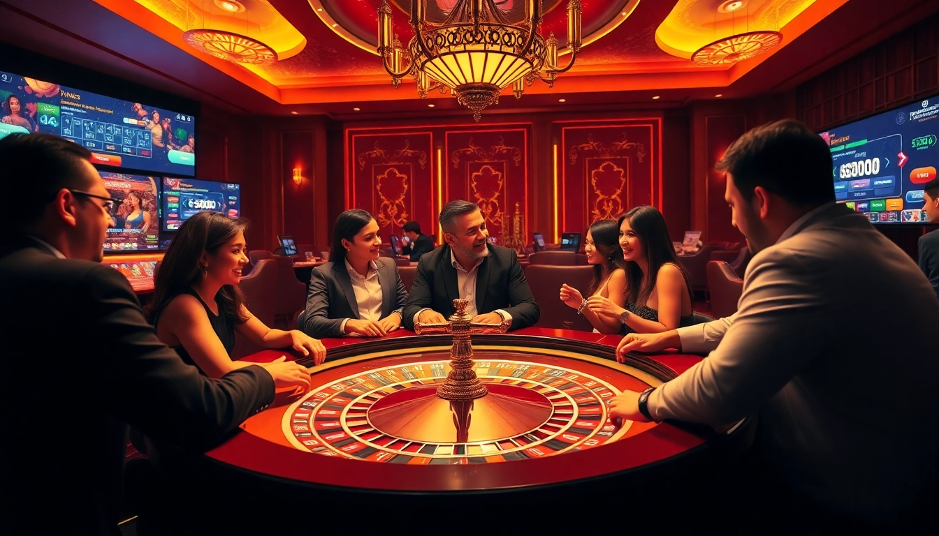 SODO enhances the gaming experience with an exciting roulette table scene featuring eager players.