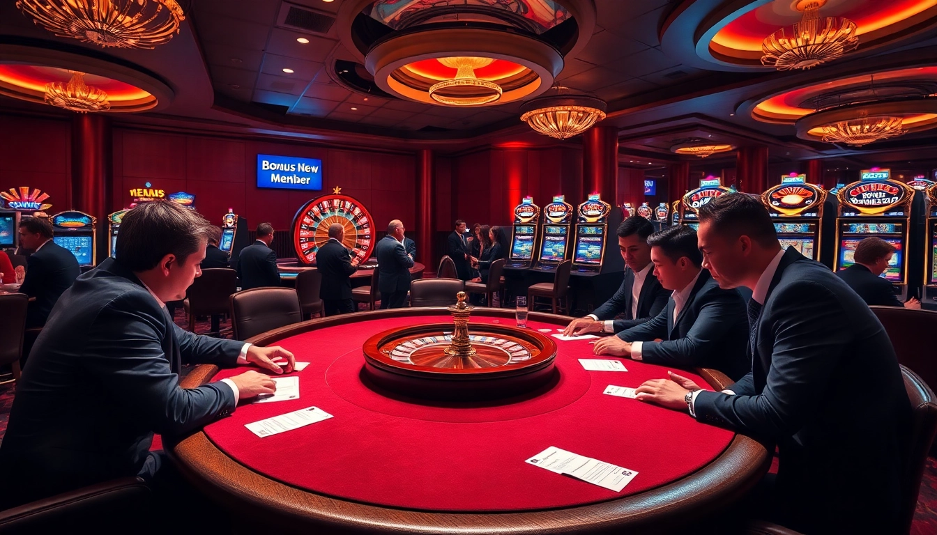 Experience the thrill of gambling with a bonus new member promotion at a luxurious casino.