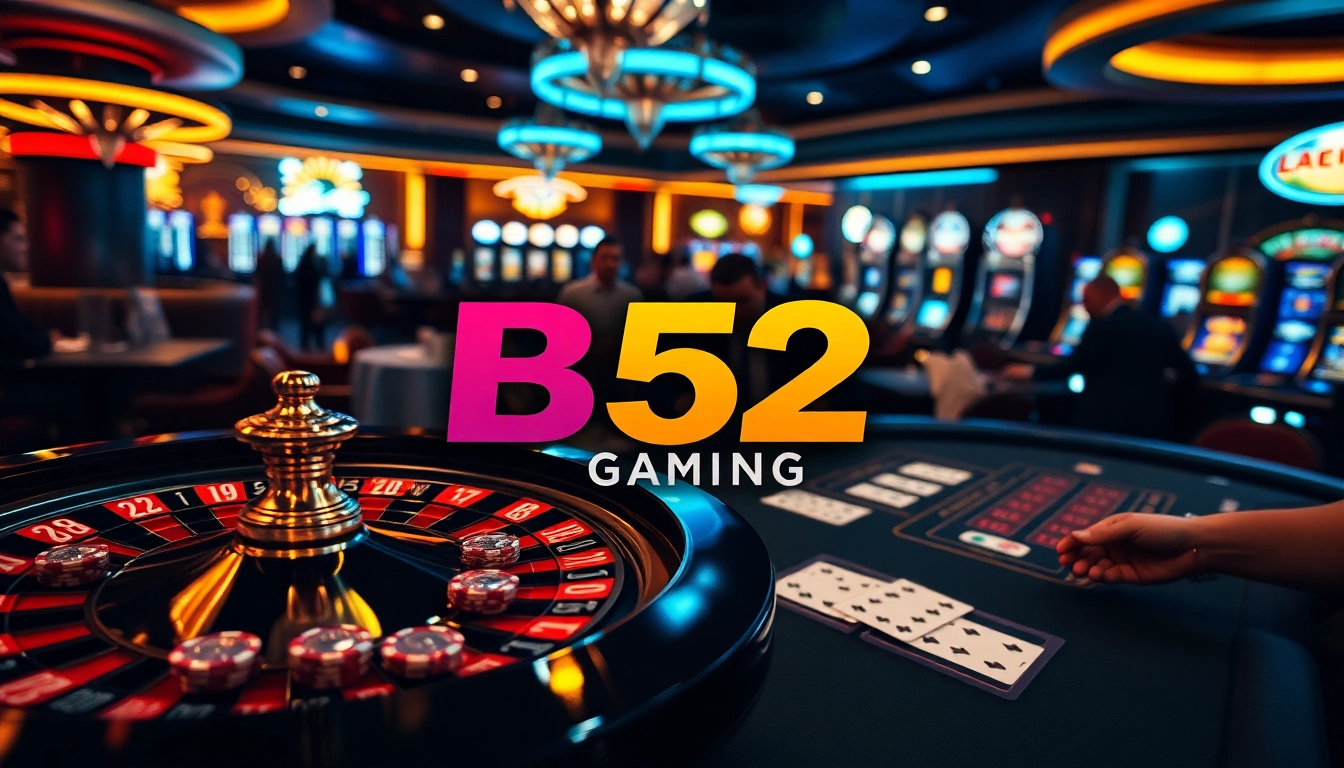 Experience the excitement of B52 Casino with vibrant games and thrilling casino action.