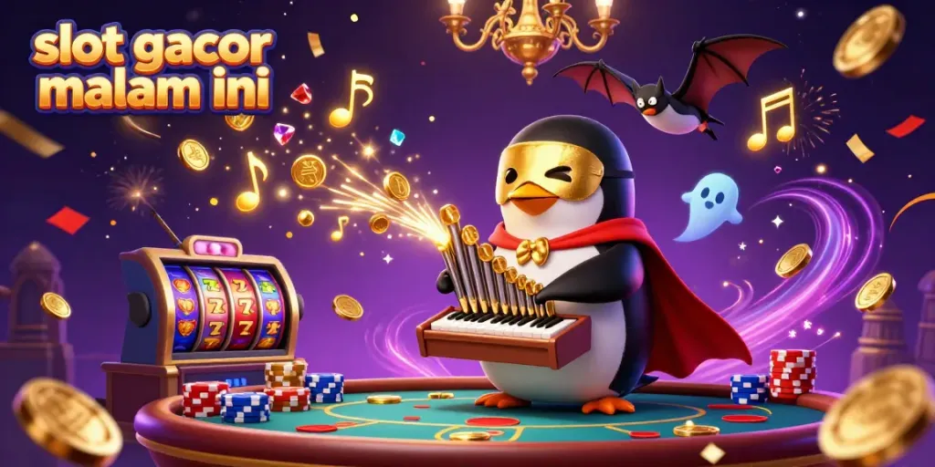 Menang besar di slot gacor malam ini dengan permainan slot yang memikat dan simbol keberuntungan.
