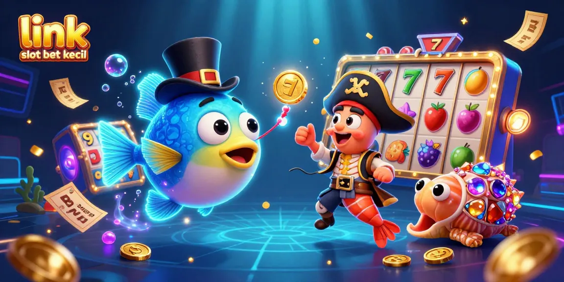 Experience excitement with link slot bet kecil as you play dynamic slot games featuring cartoon characters and vibrant game elements.