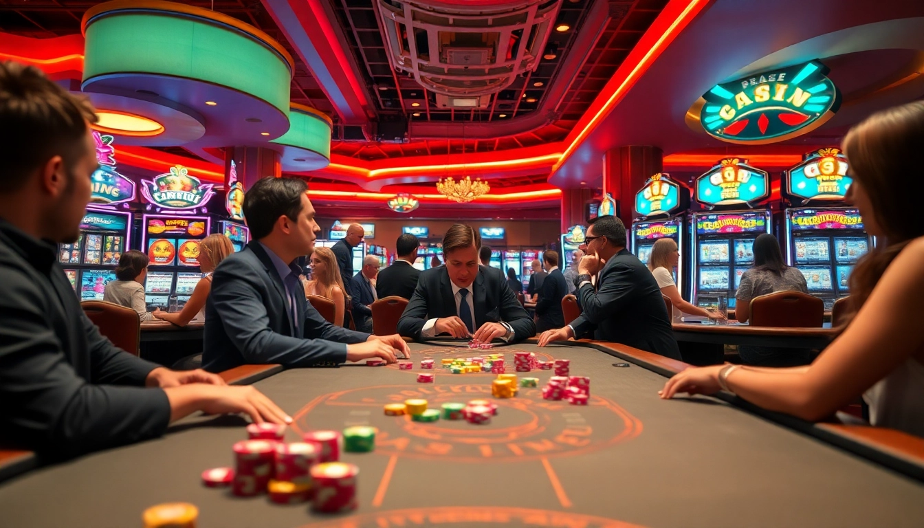 Players enjoying uu娛樂 at a lively casino table, capturing vibrant gaming excitement.