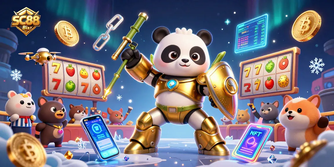 Engage with thrilling SC88 Bio gaming action featuring a golden panda in a dynamic casino arena.