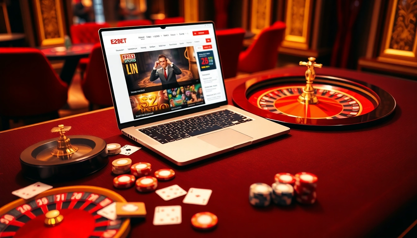 E2 Bet offers a premier online gambling experience with vibrant casino games and a user-friendly interface.