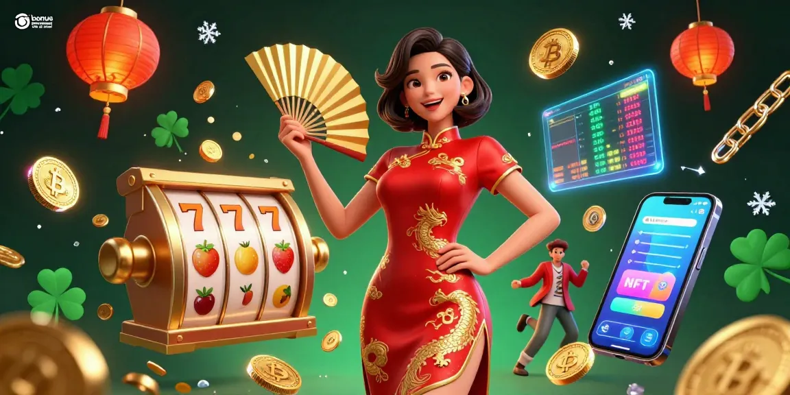Engage in thrilling gameplay options with bonus new member 100 di awal, featuring vibrant slots and golden coins.