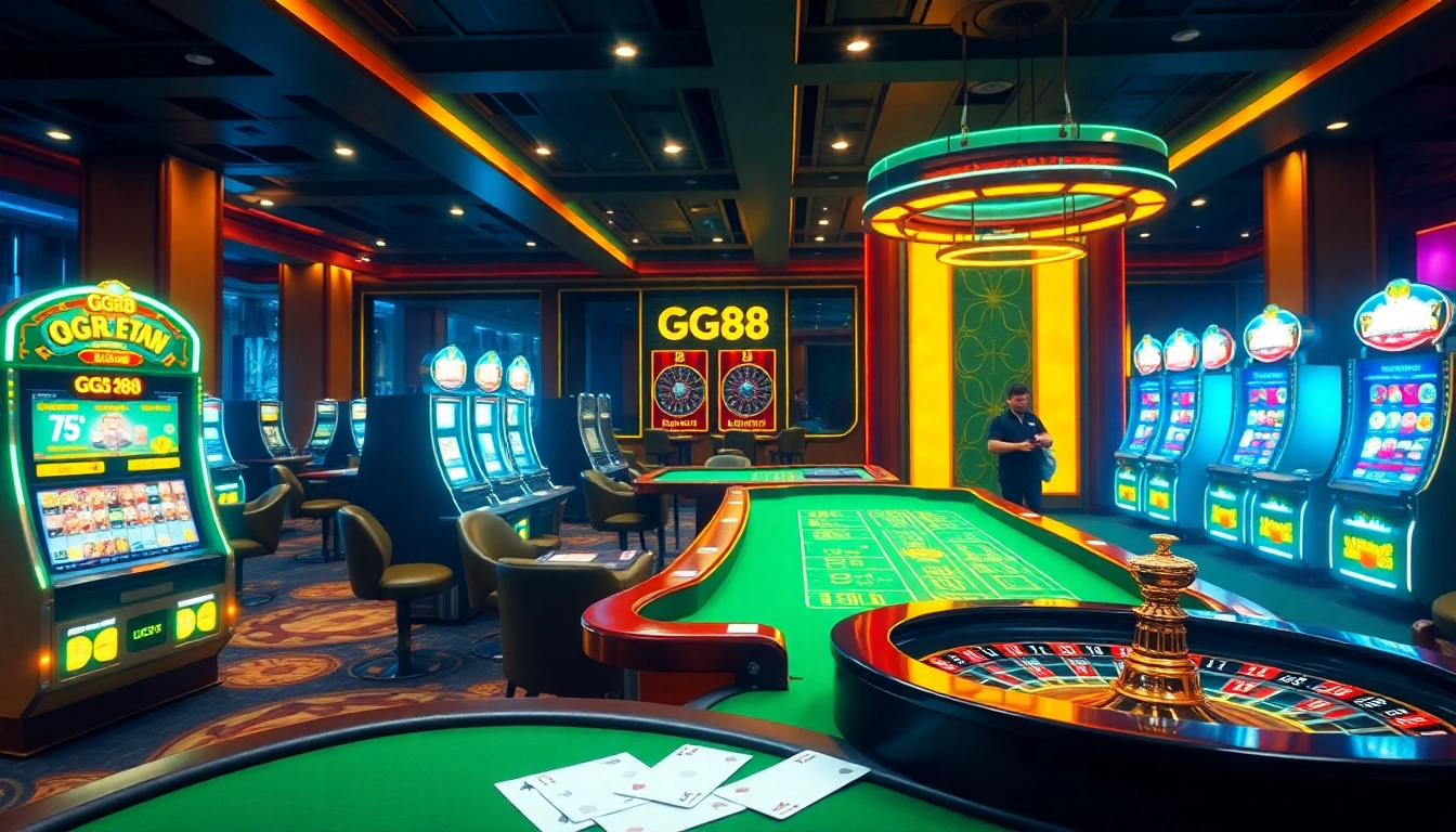 Experience the thrill of gambling at trang chủ gg88 with vibrant tables and stunning slot machines.