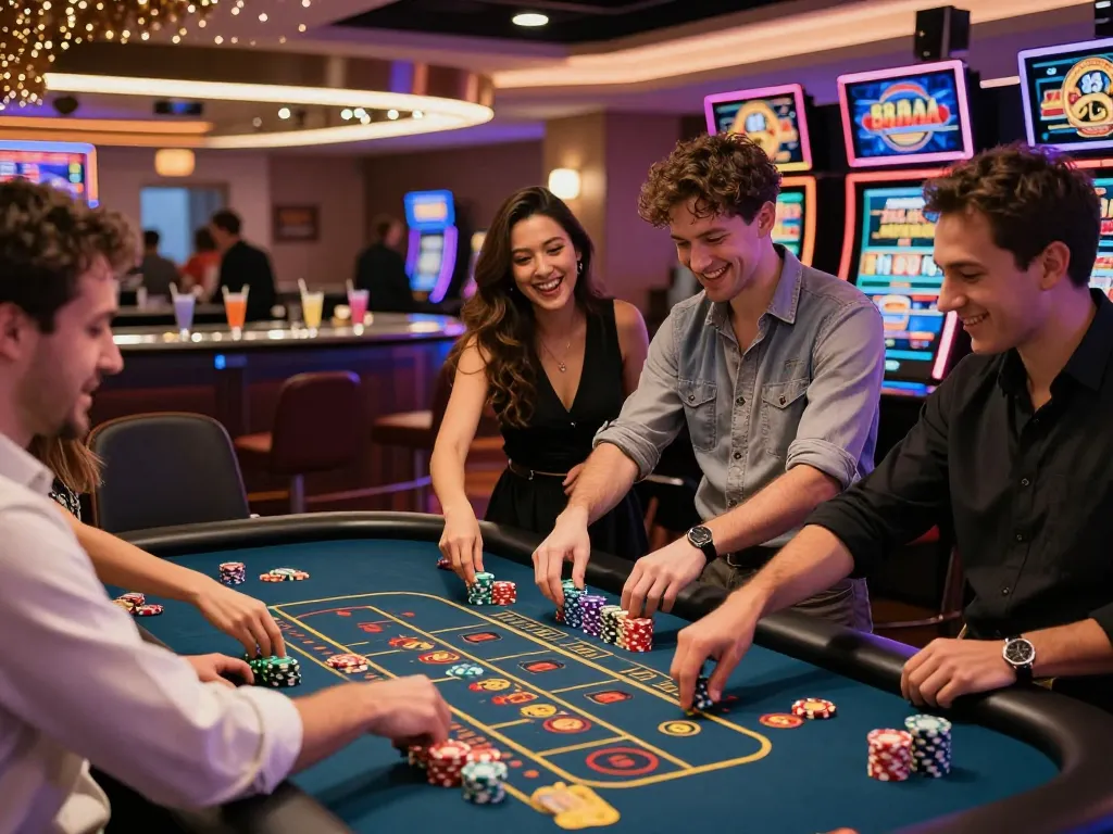 Exciting game interactions at 88AA casino showcasing diverse players winning and enjoying the experience.