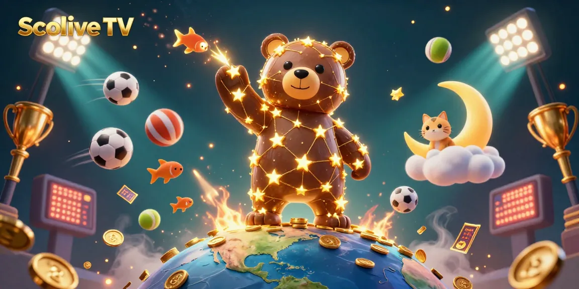 Socolive TV delivers thrilling live sports action with dynamic 3D elements and vibrant visuals.