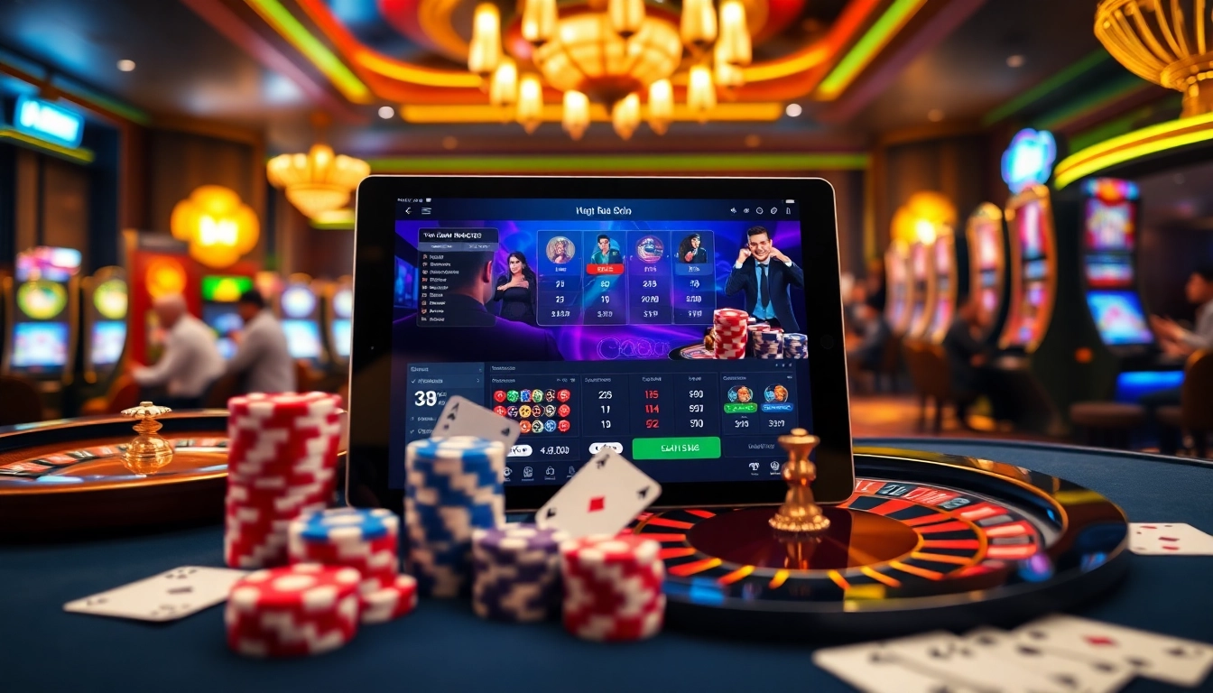 Engaging gameplay at https://hay88.my/, showcasing vibrant casino elements and a winning celebration.