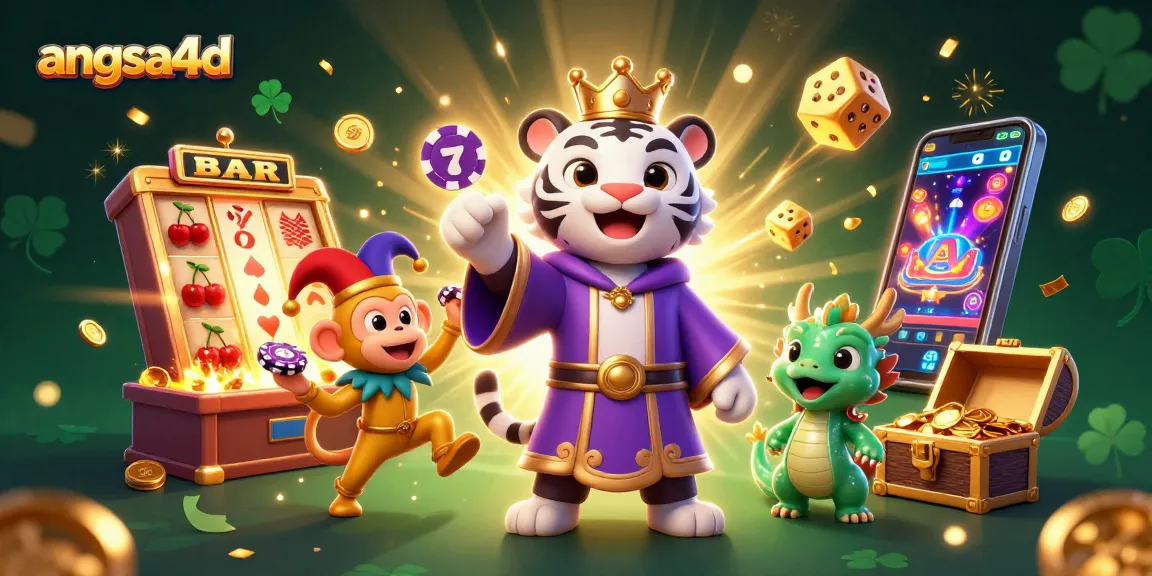 Experience lively gameplay at angsa4d with vibrant slot machines, enticing jackpots, and animated characters.
