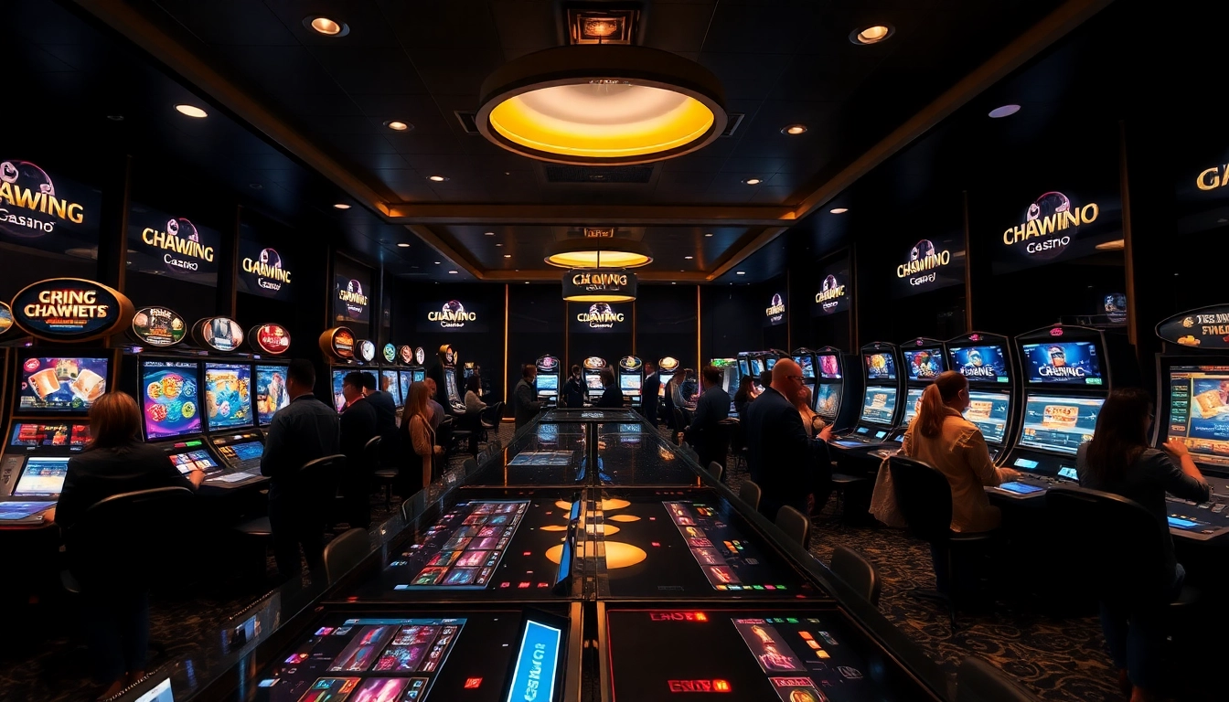 Dynamic gaming scene at 23win online casino showcasing luxury, excitement, and elite gaming.