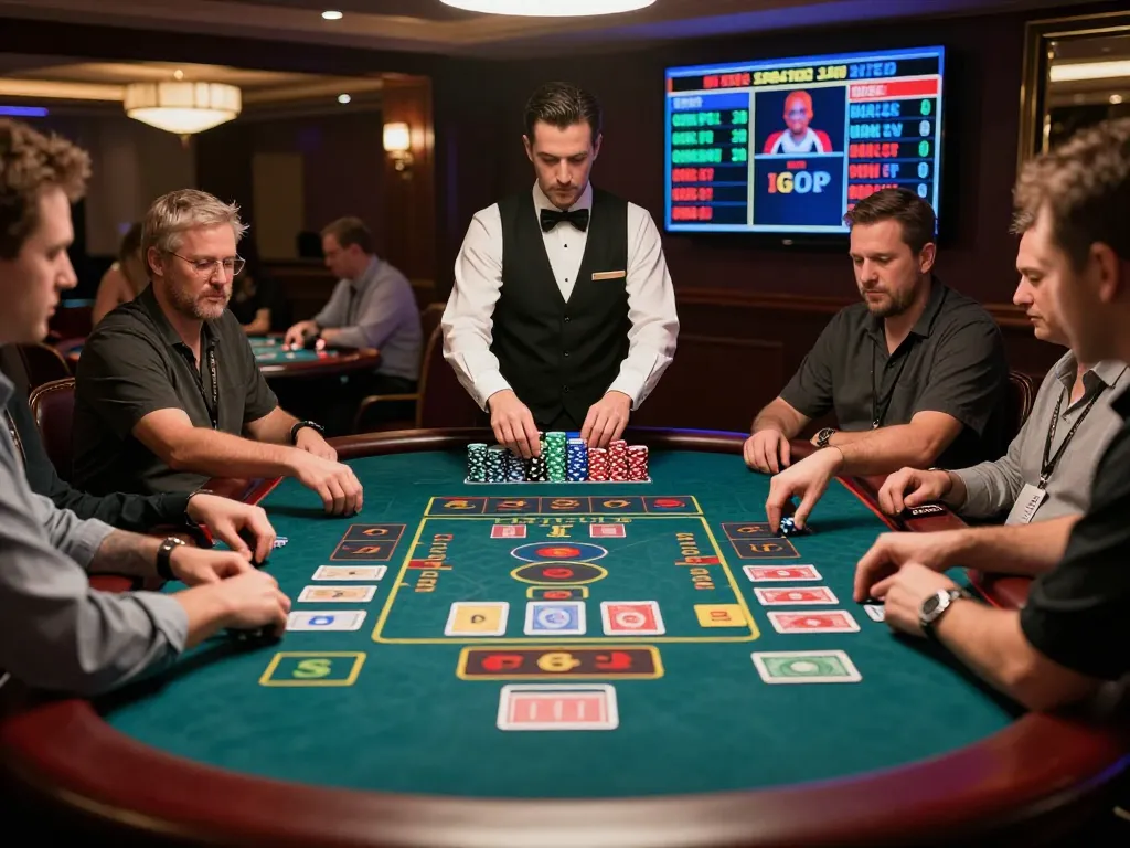 Experience the thrill of upintogel login at high-stakes live casino table with engaged players.