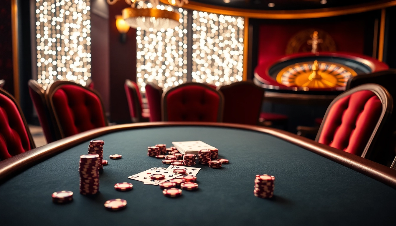 Players strategizing at a luxurious casino table featuring the no hu gaming approach.