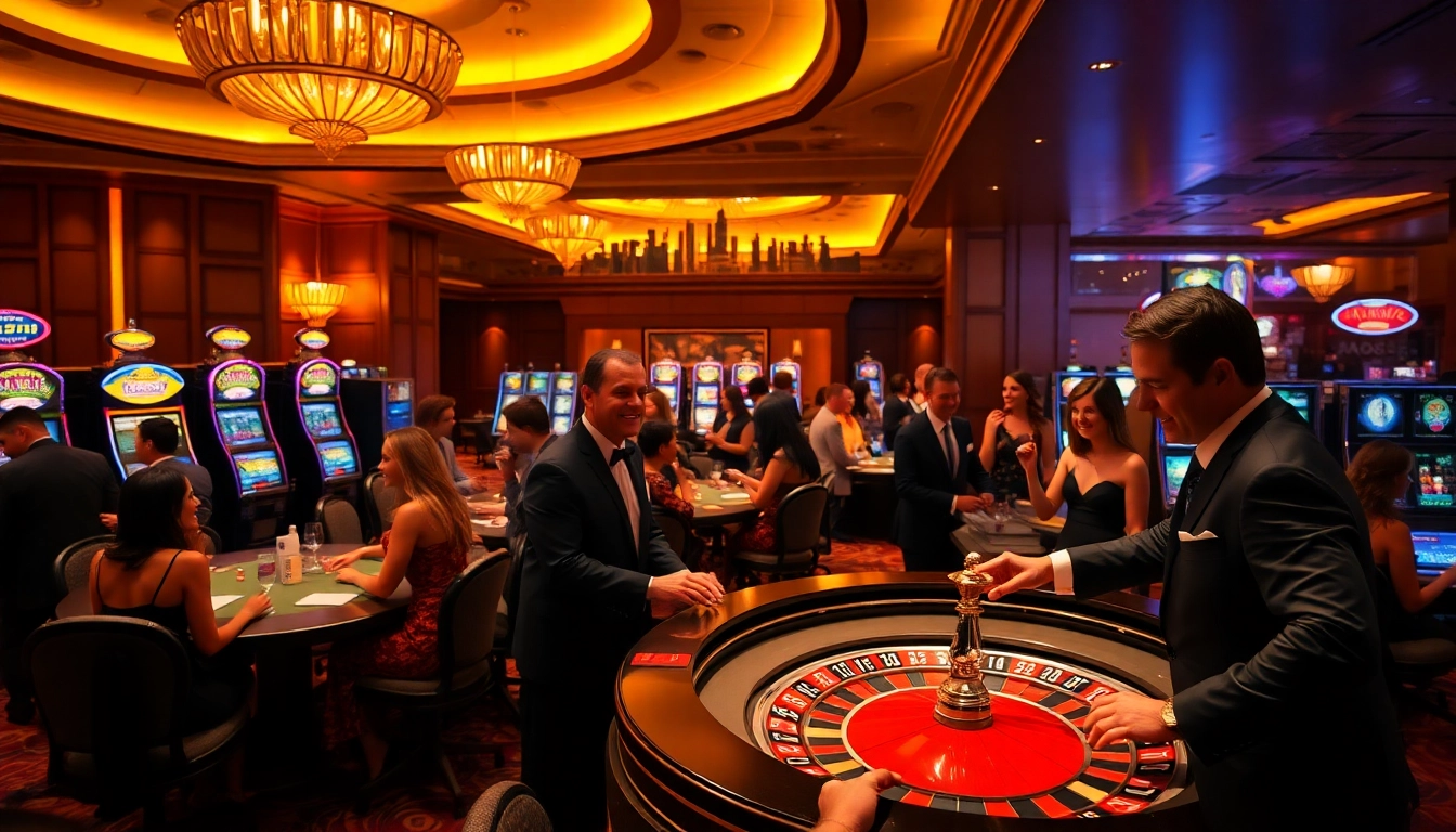 Experience the excitement of SODO with players celebrating wins at luxury casino tables.