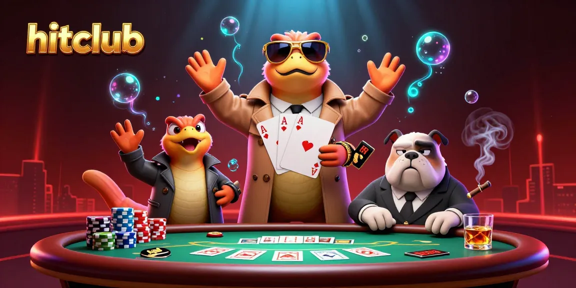 hitclub raptors disguised in a trench coat trying to enter a VIP lounge while surrounded by vibrant poker highlights