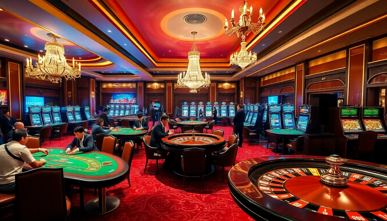 Experience the excitement of a luxury casino scene at https://789win223.com/ with engaging poker and roulette games.