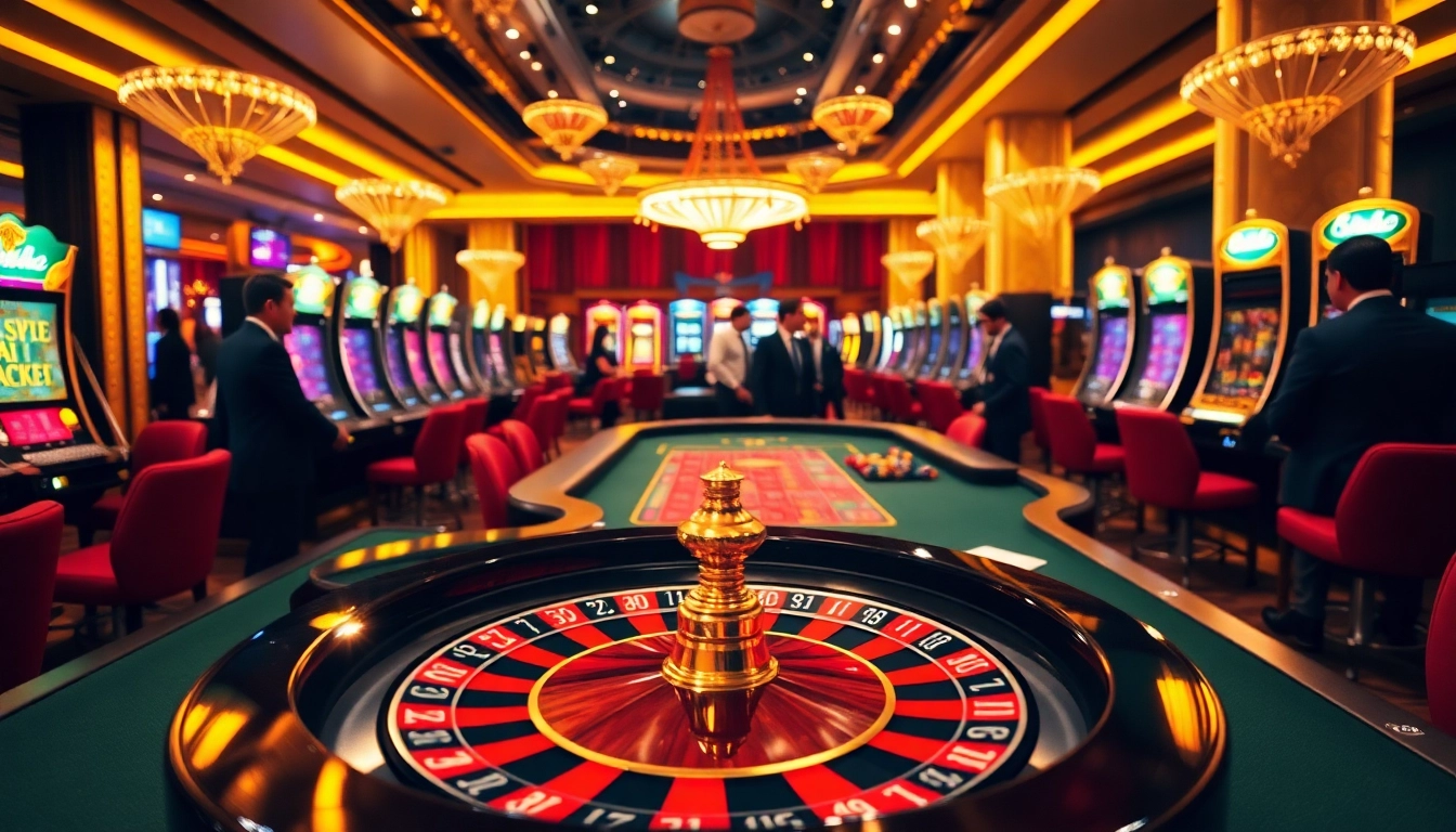 Experience the excitement of rr88 com with vibrant casino games, chips, and roulette wheels in action.