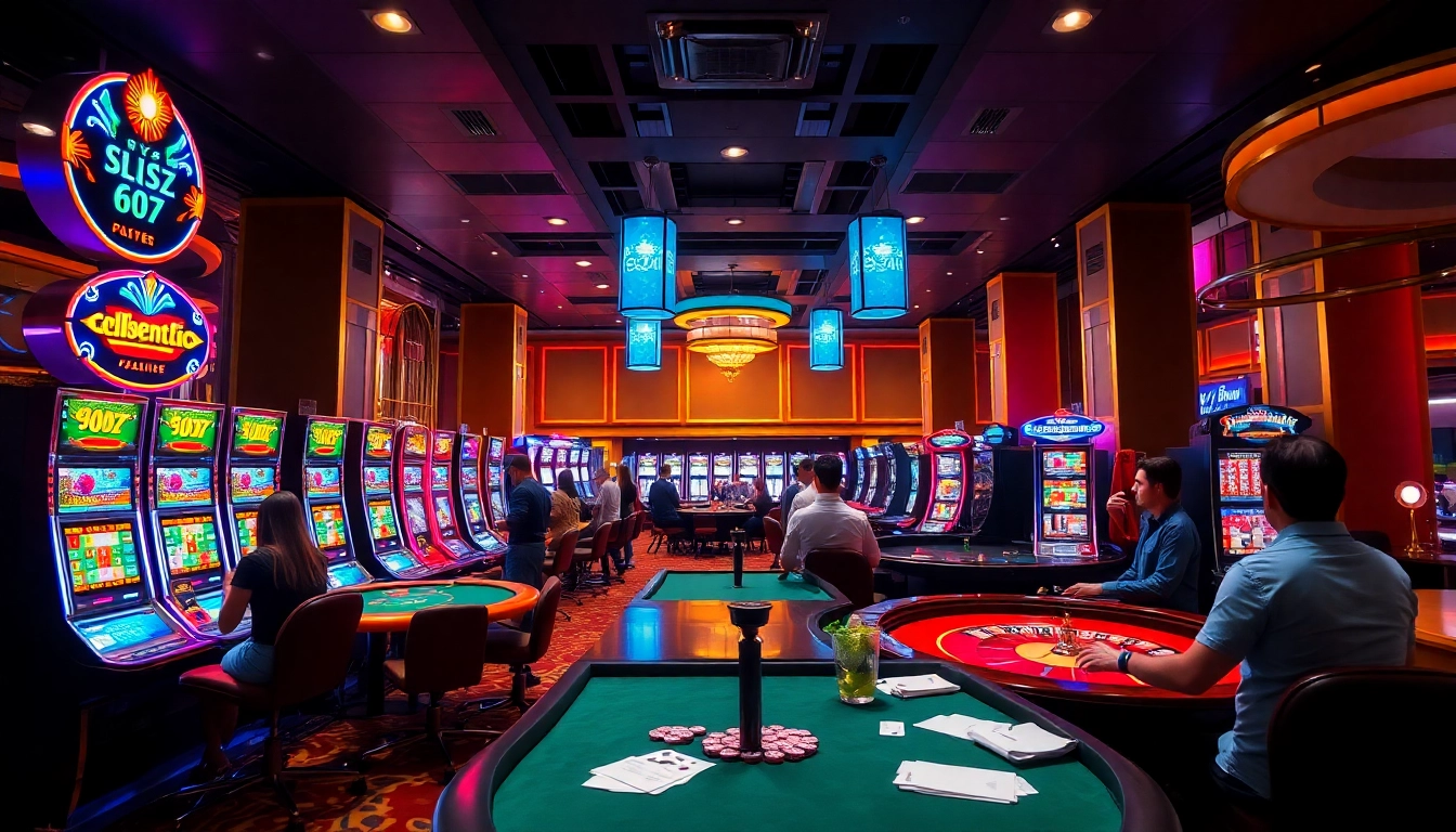 Experience the excitement of winning at s8cz.com with vibrant slot machines and casino tables.